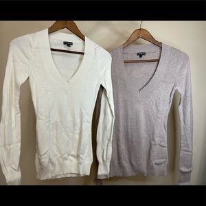 Express sweater, sand snd cream color